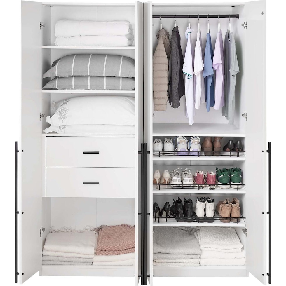 rian white wardrobe   