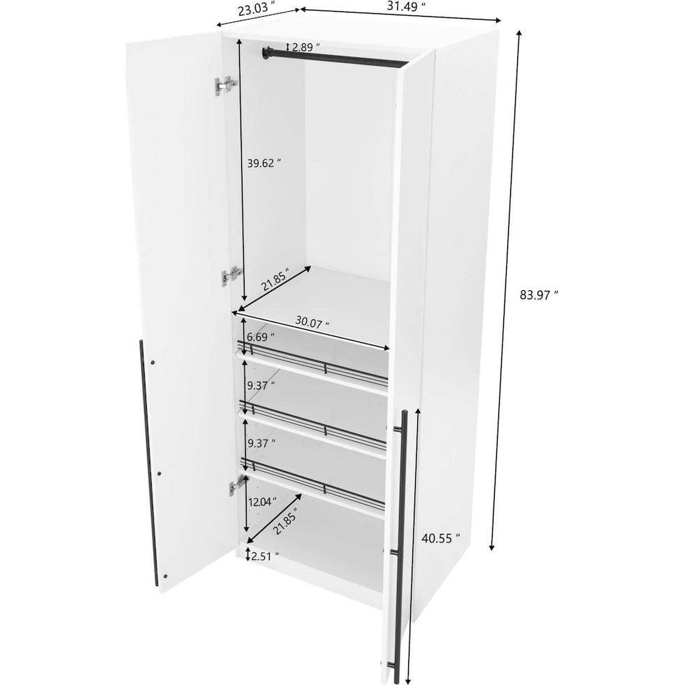 rian white wardrobe   