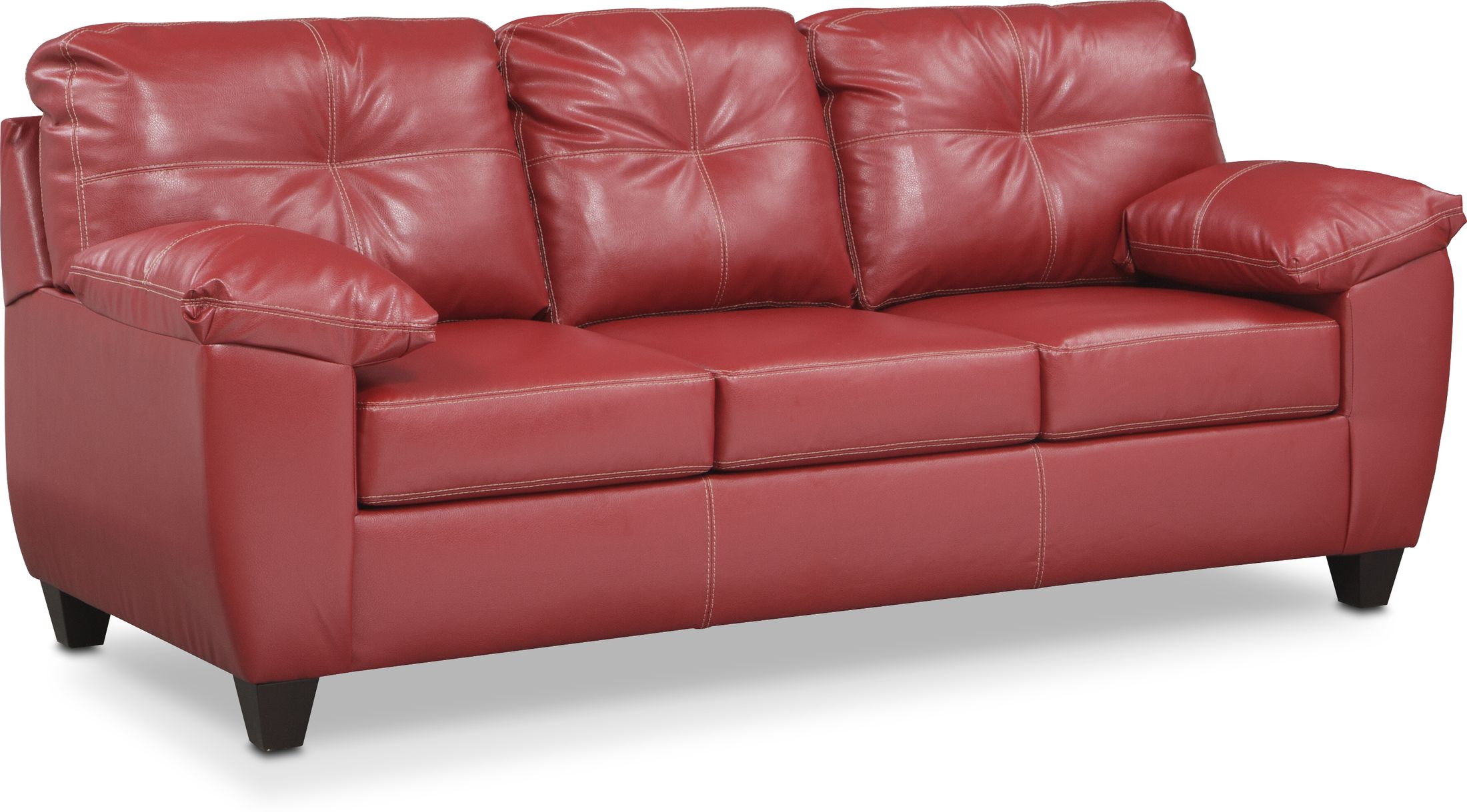 Ricardo Queen Memory Foam Sleeper Sofa - Cardinal | Value City Furniture