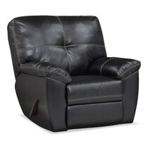 ricardo onyx black glider recliner   