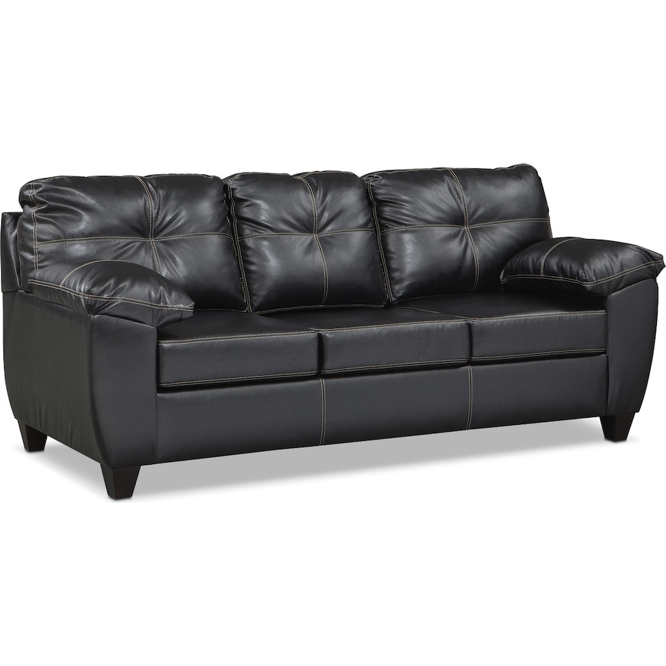 ricardo onyx black sofa   