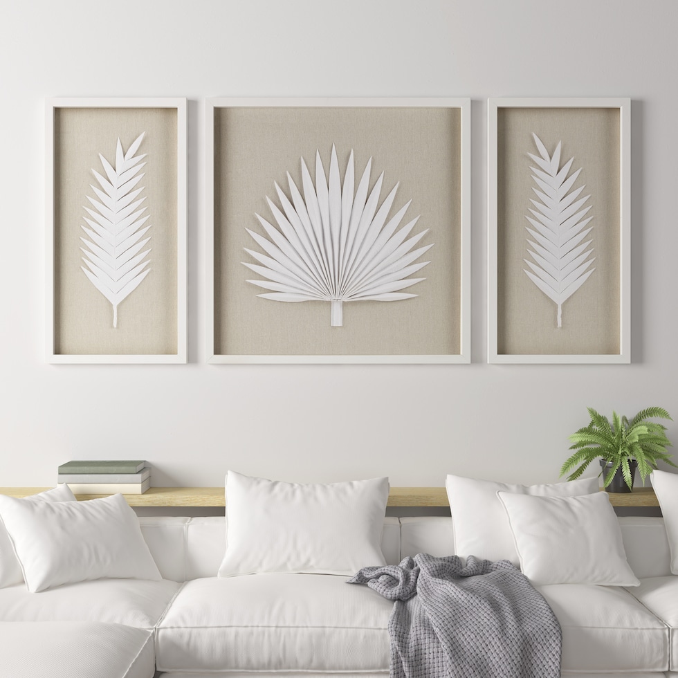 ricely white wall art   