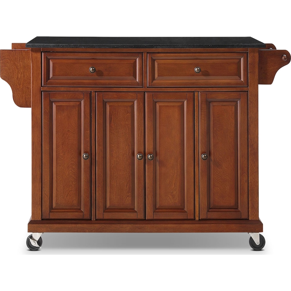 richmond dark brown kitchen cart   