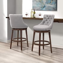 rickton gray bar stool   