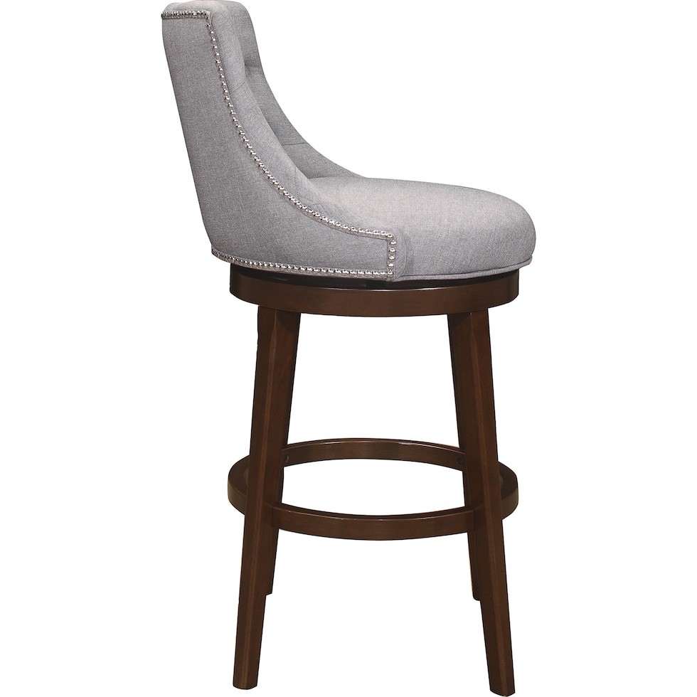 rickton gray bar stool   