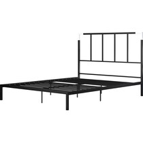 rico black queen bed   