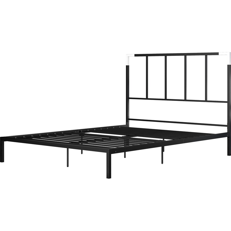 rico black queen bed   