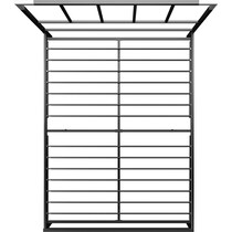 rico black queen bed   