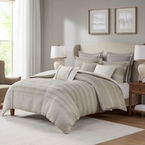 rico light brown full queen bedding set   