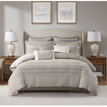 rico light brown full queen bedding set   