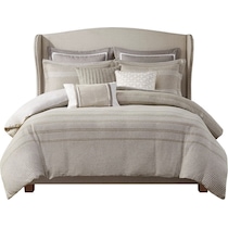 rico light brown full queen bedding set   