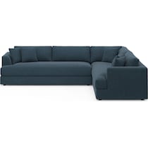 ridley blue sectional   