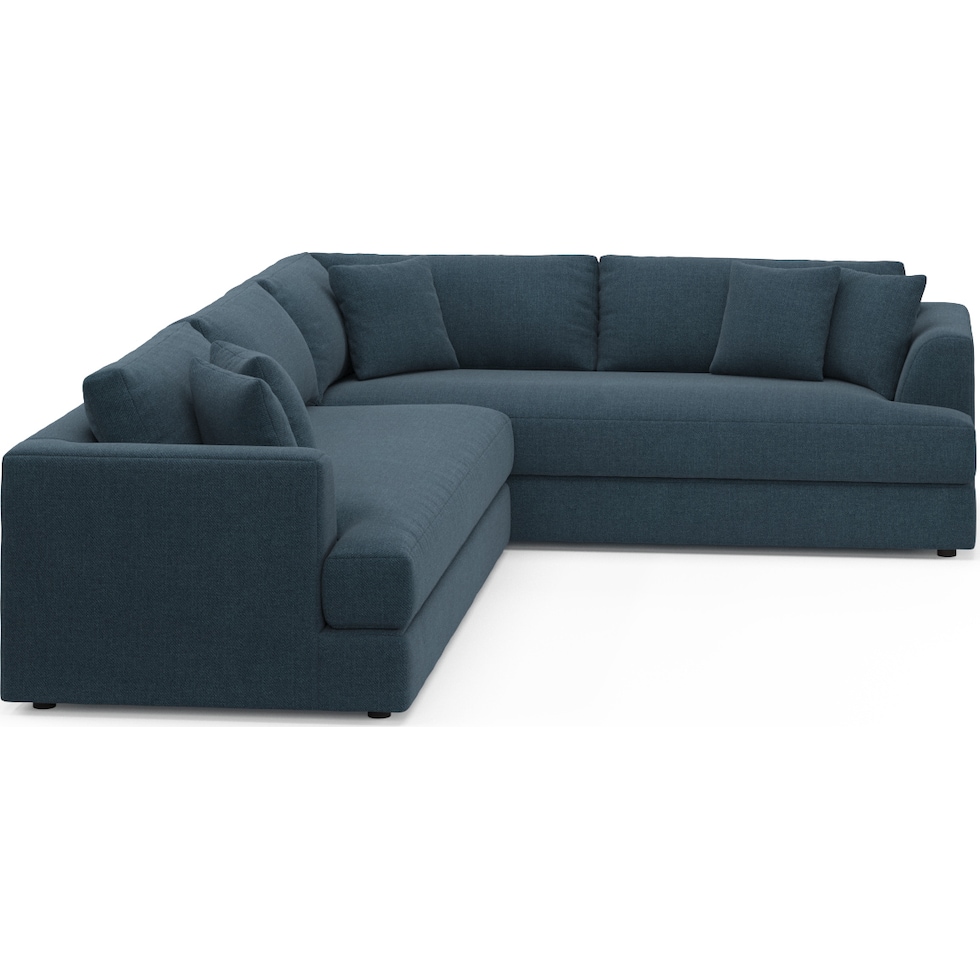 ridley blue sectional   