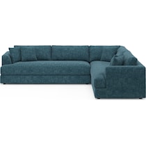 ridley blue sectional   