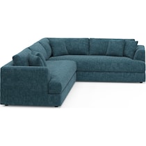 ridley blue sectional   