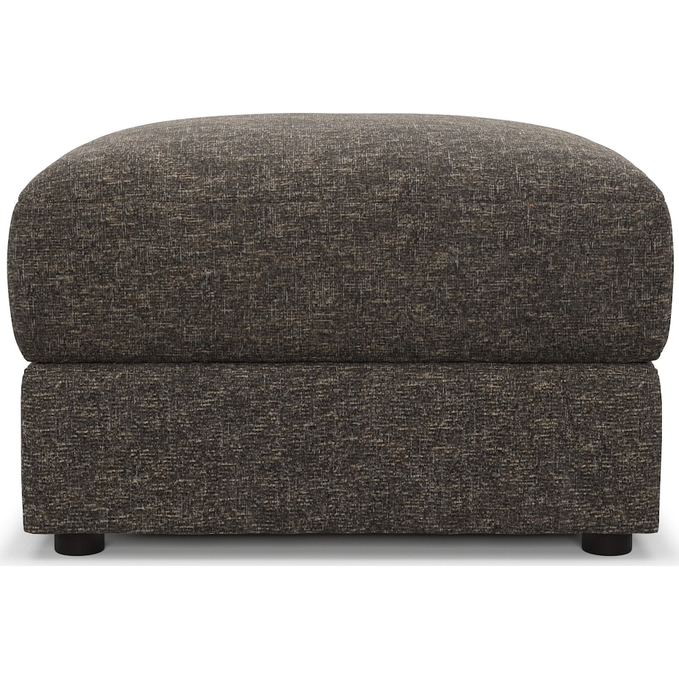 ridley dark brown ottoman   