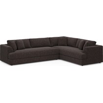 ridley dark brown sectional   