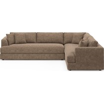 ridley dark brown sectional   