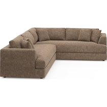 ridley dark brown sectional   