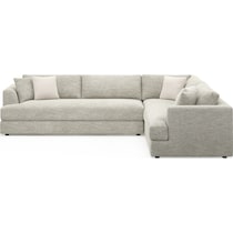 ridley white sectional   