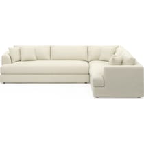 ridley white sectional   