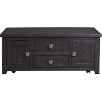 riele dark brown coffee table   