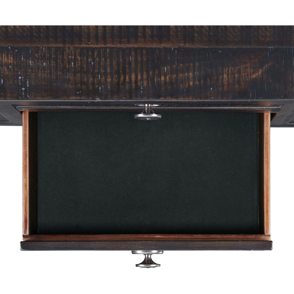 riele dark brown coffee table   