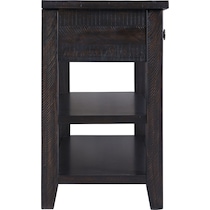 riele dark brown console table   