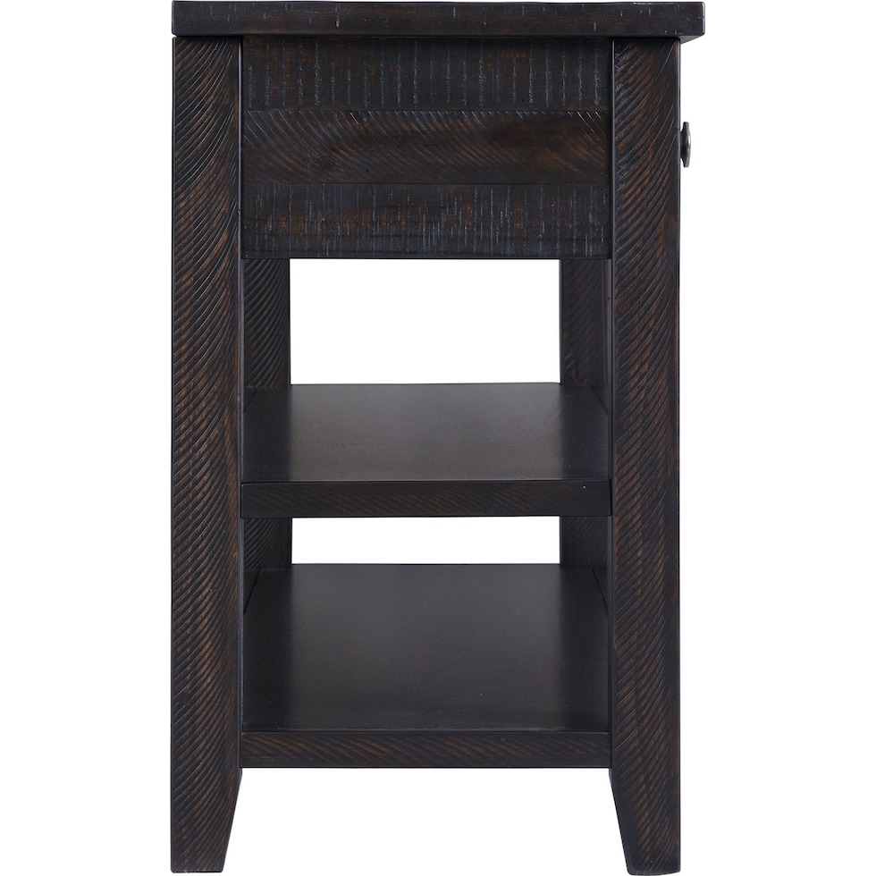 riele dark brown console table   