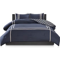 riggs blue twin bedding set   