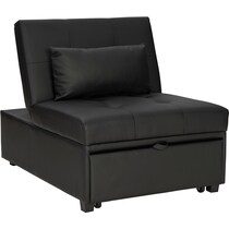riley black convertible chair   