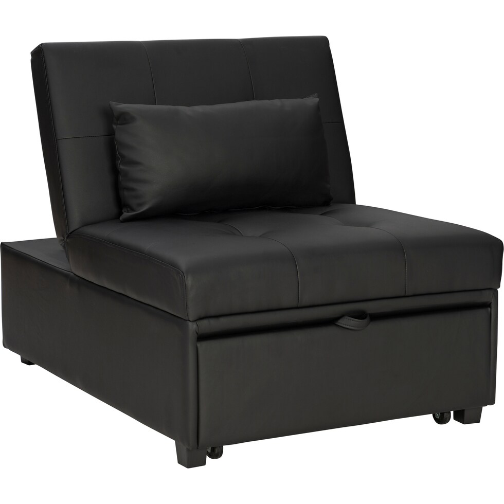 riley black convertible chair   
