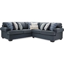 riley blue  pc sectional   