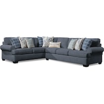 riley blue  pc sectional   