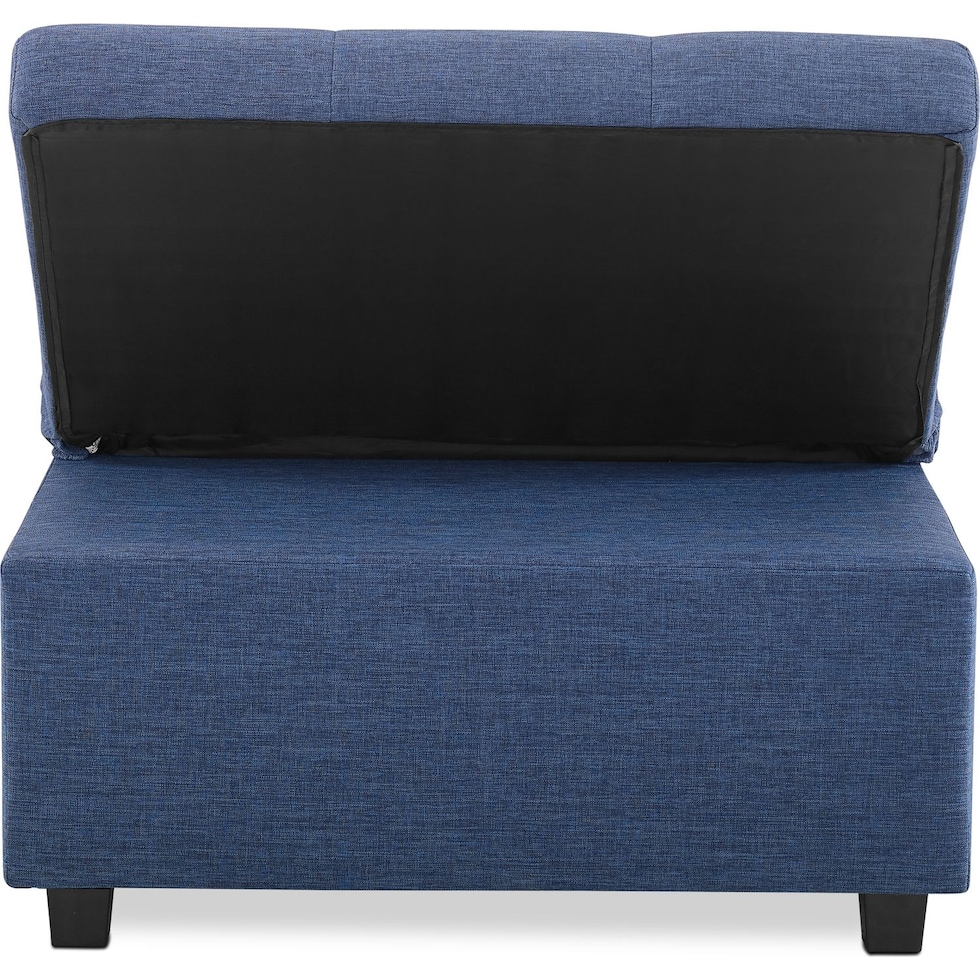 riley blue convertible chair   