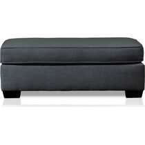 riley blue ottoman   