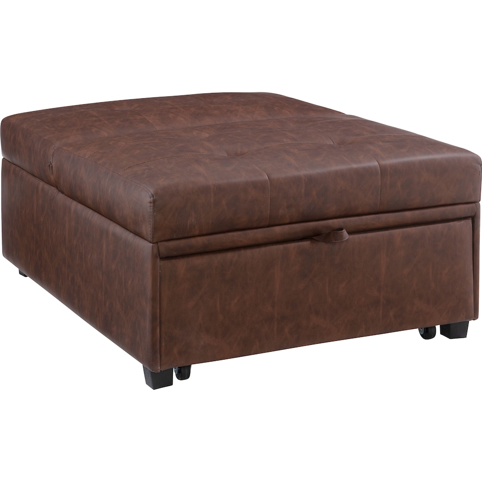 riley dark brown convertible chair   