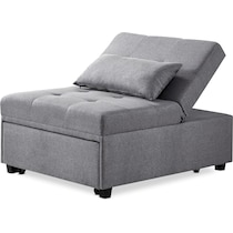 riley gray convertible chair   