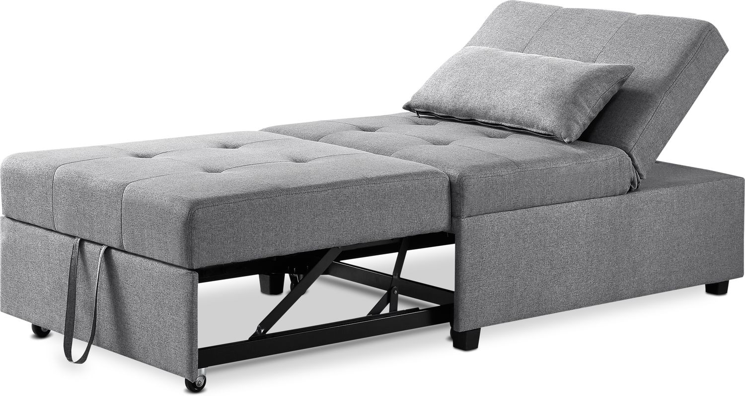 dozer gray convertible chair