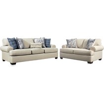 riley light brown  pc living room   