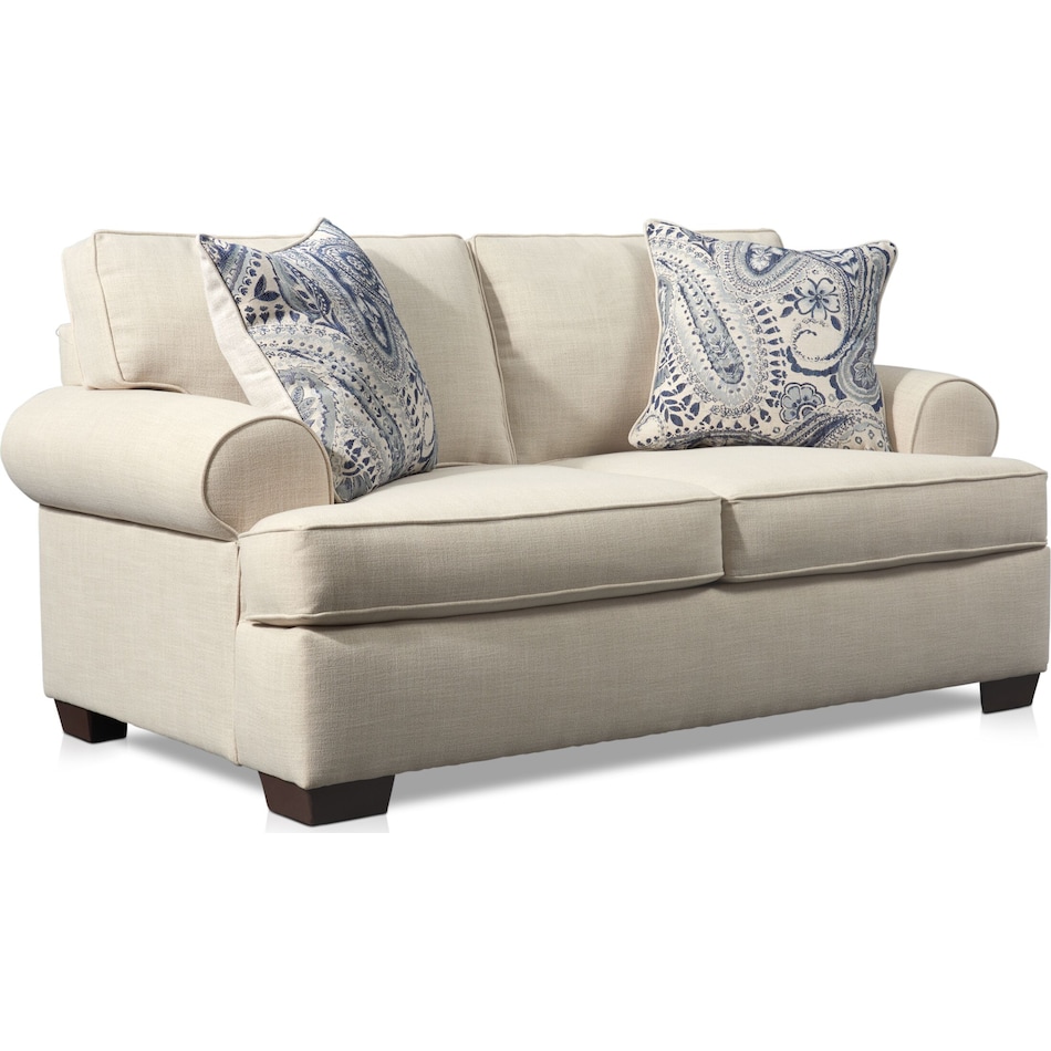Riley Sofa and Loveseat Set Linen Value City Furniture