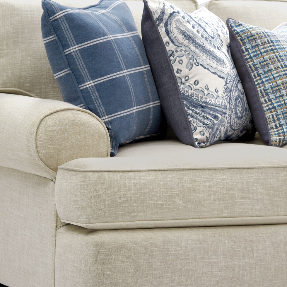 riley light brown  pc sectional   