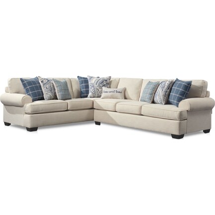 Riley 2-Piece Large Sectional - Linen