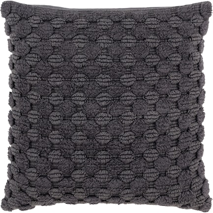Rinna 20" X 20" Pillow - Charcoal