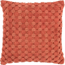 rinna orange accent pillow   
