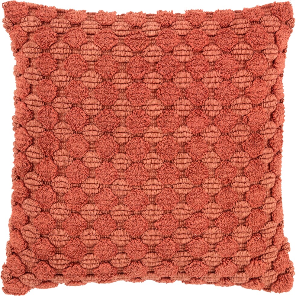 rinna orange accent pillow   