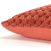 rinna orange accent pillow   