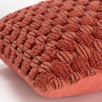 rinna orange accent pillow   