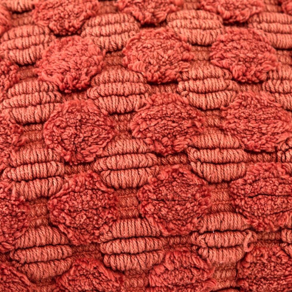 rinna orange accent pillow   