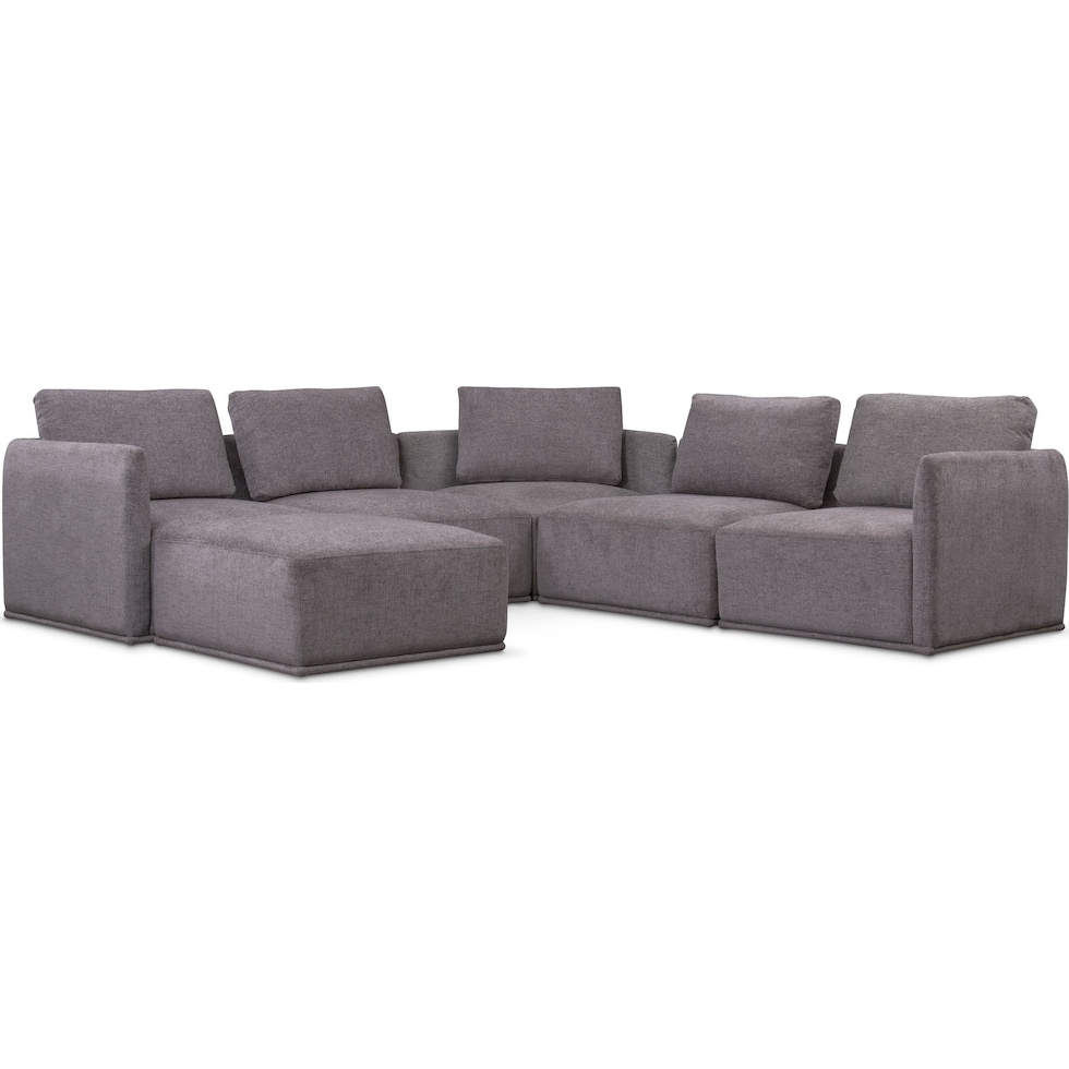 rio gray  pc sectional   